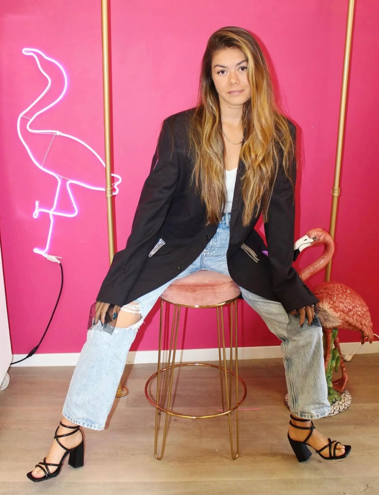 SOLD OUT! ''Smiley'' Black Vintage Blazer
