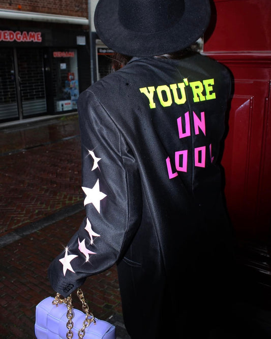 SOLD OUT! ''You're Un Cool'' Black Vintage Blazer