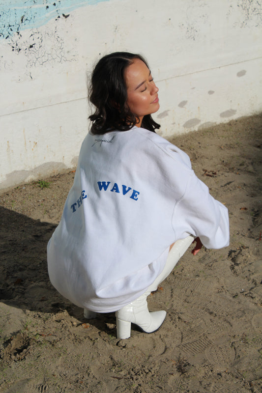 ''Ride The Wave'' White Sweater Dress