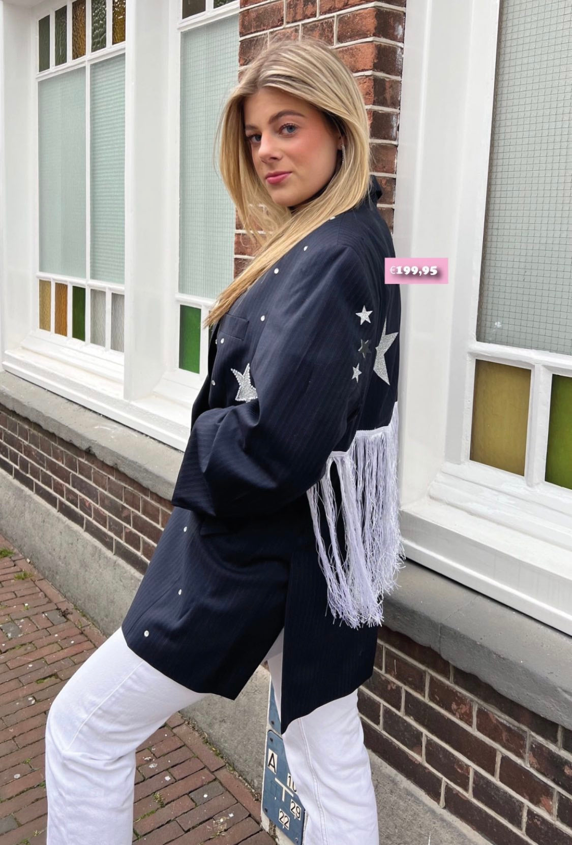 SOLD OUT! ''Coachella'' Navy Striped Vintage Glitter Blazer