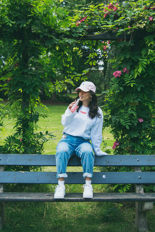 ''Just Peachy'' White Sweater