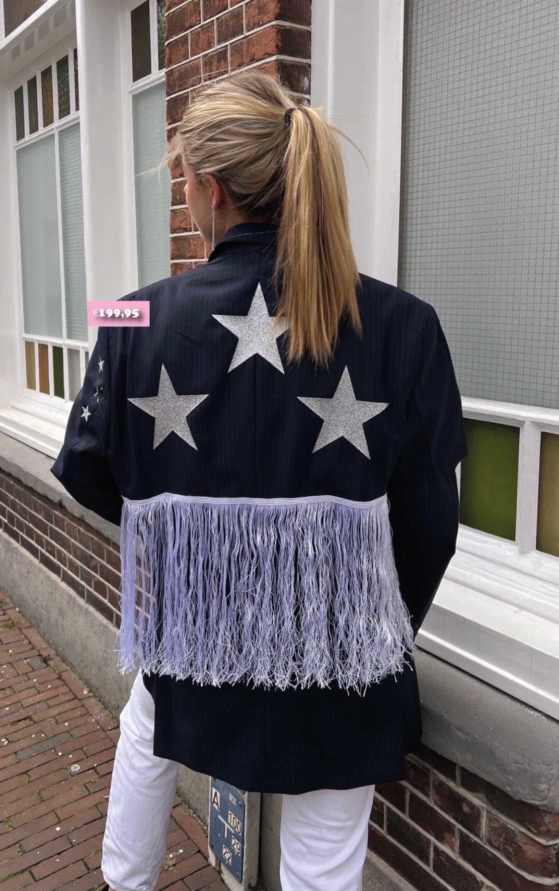 SOLD OUT! ''Coachella'' Navy Striped Vintage Glitter Blazer