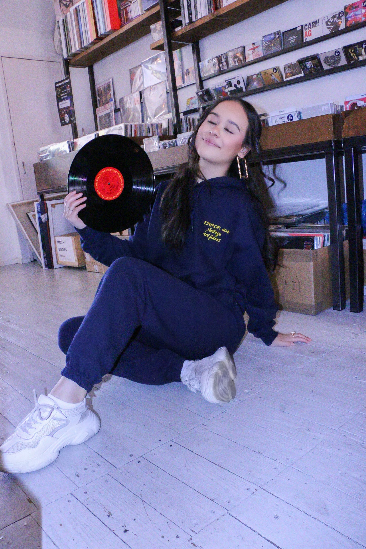 ''Error Feeling Not Found'' Navy Tracksuit