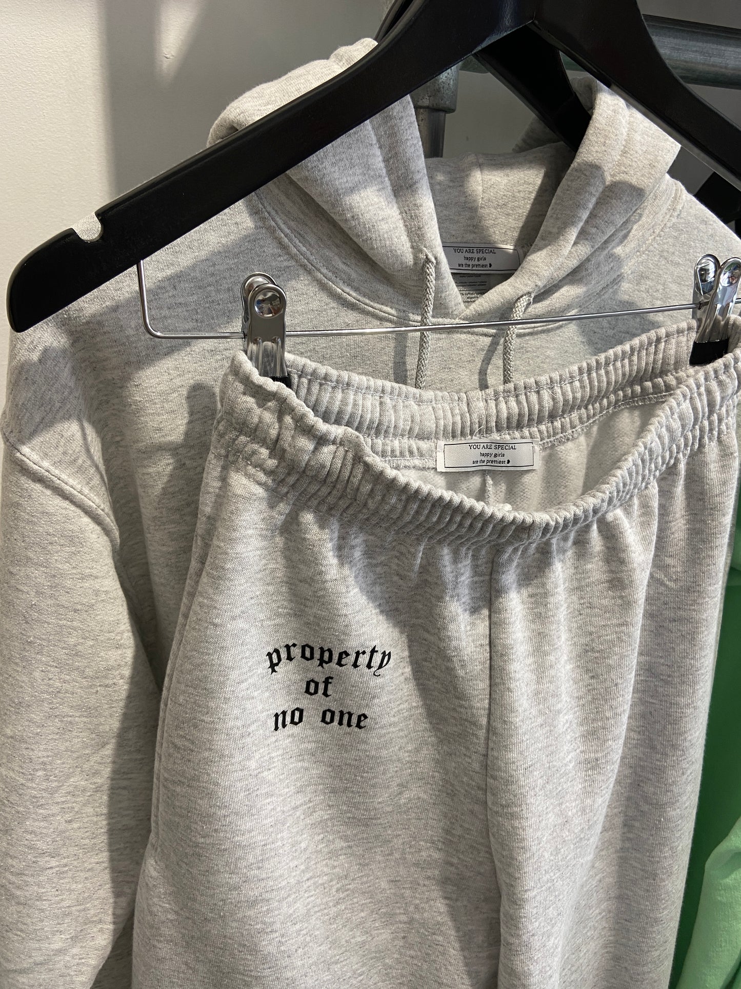 ''Property Of No One'' Grey Tracksuit