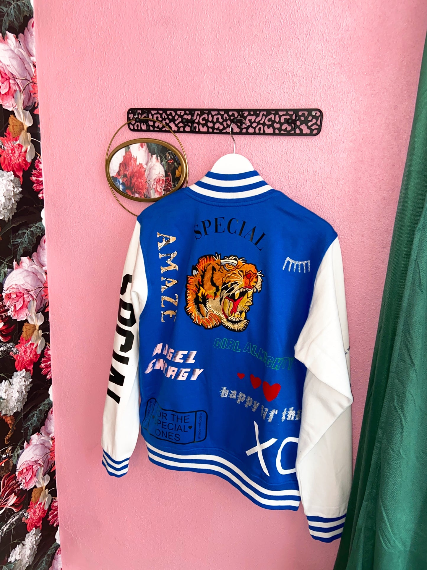 SOLD OUT ''Amaze'' Cobalt Blue Baseball Jacket