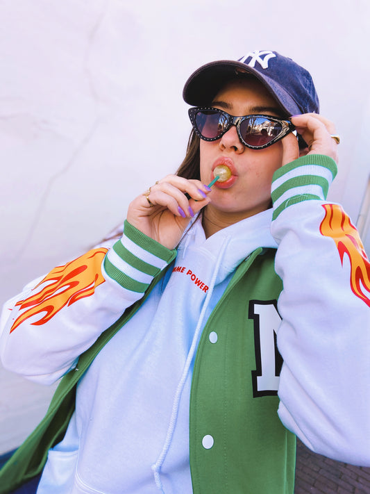 SOLD OUT ''New York City'' Green Baseball Jacket