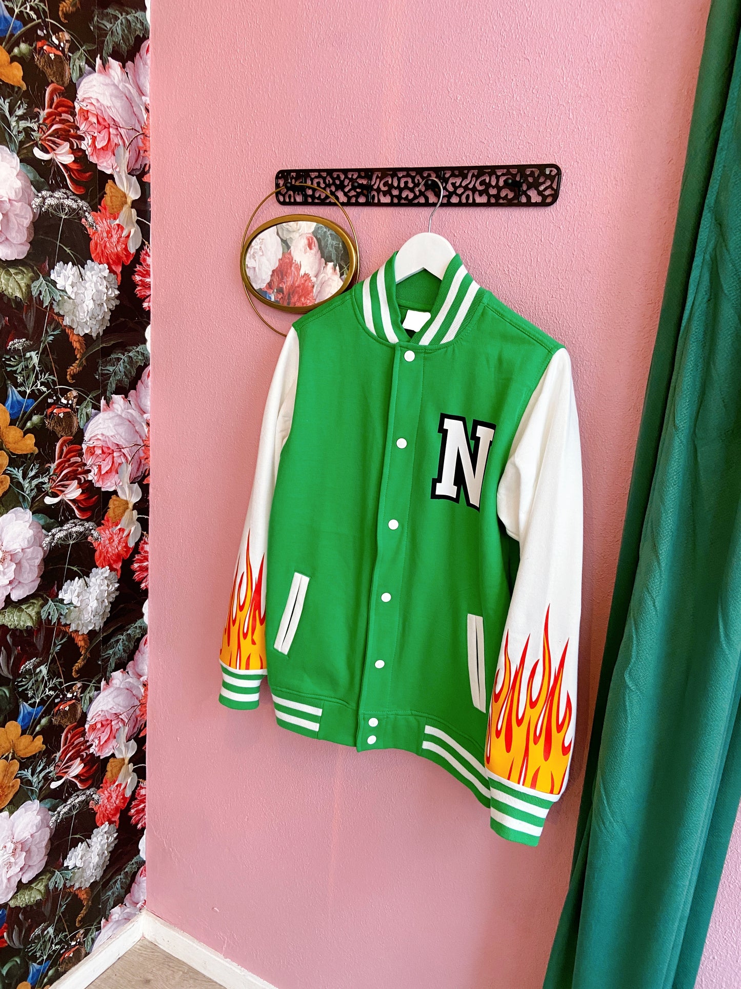 SOLD OUT ''New York City'' Green Baseball Jacket