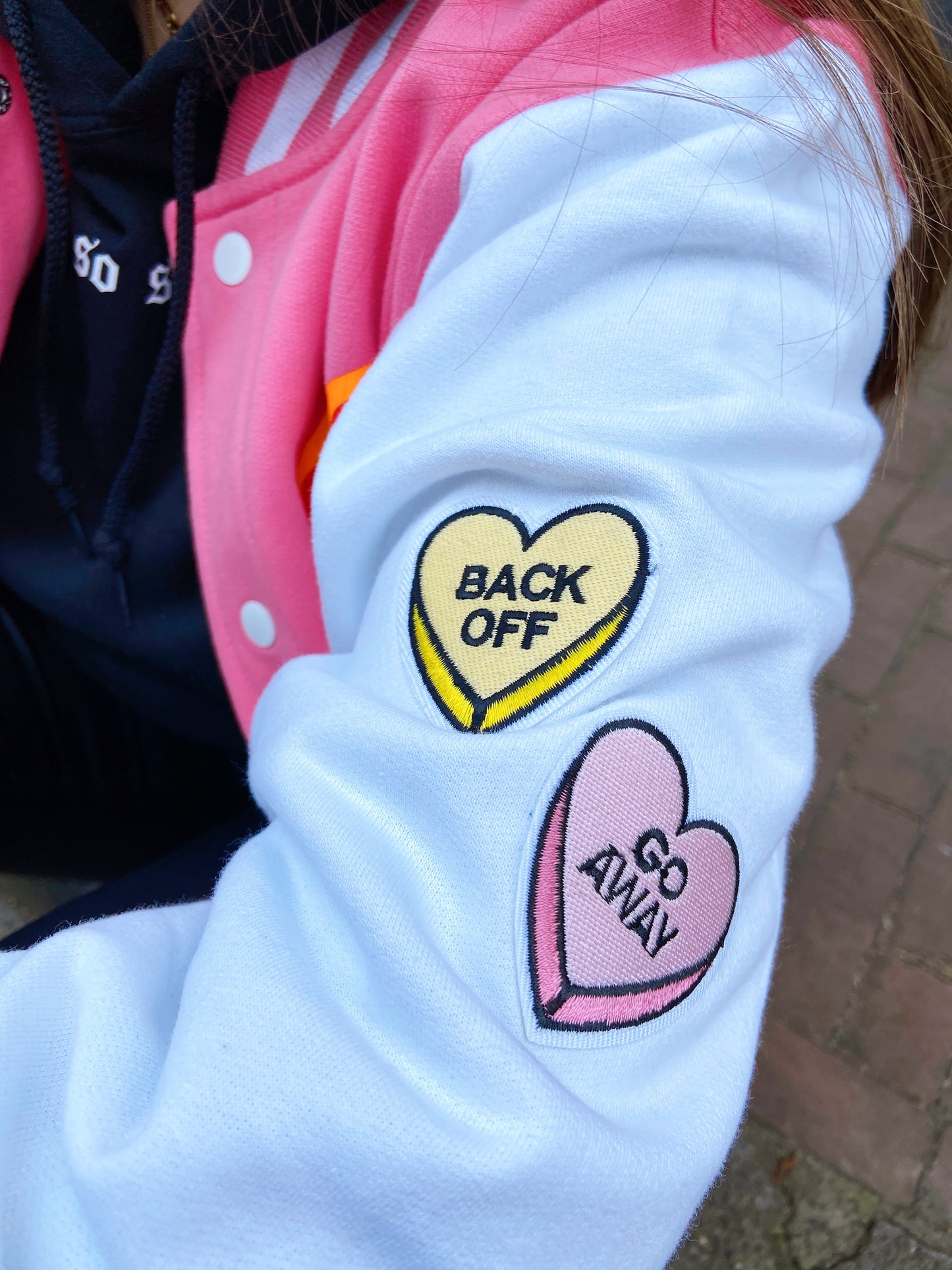 SOLD OUT ''Don't Look Back'' Pink Baseball Jacket