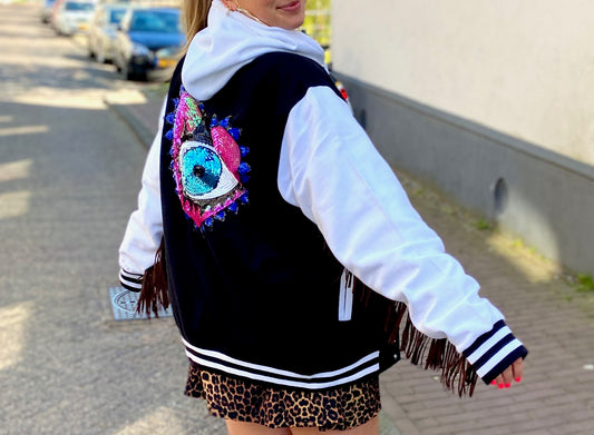 SOLD OUT ''Ibiza'' Black Baseball Jacket