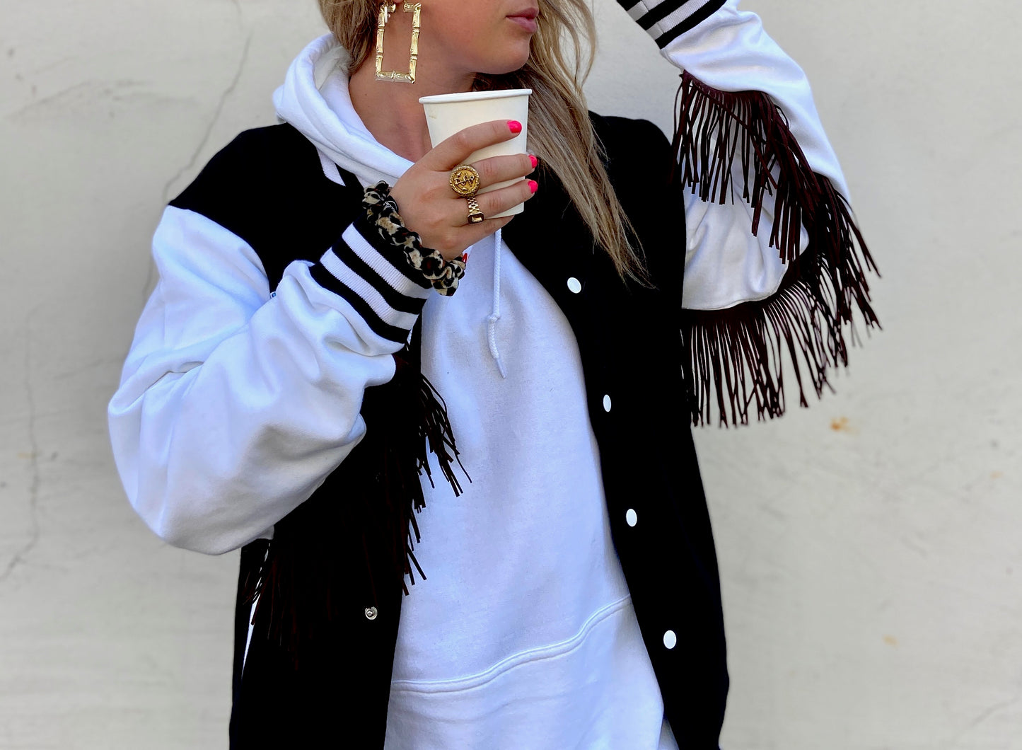 SOLD OUT ''Ibiza'' Black Baseball Jacket