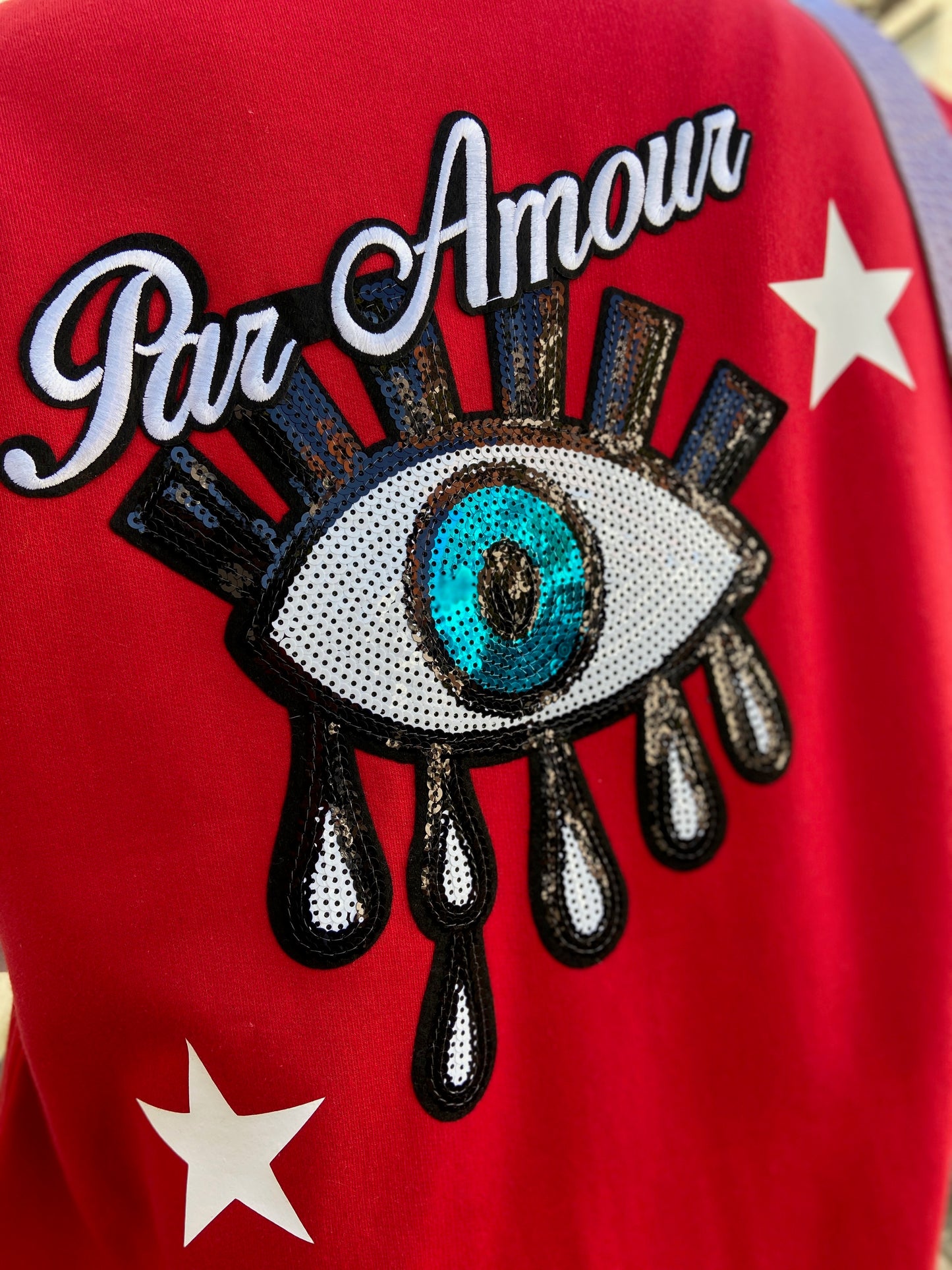 SOLD OUT ''Par Amour'' Red Baseball Jacket