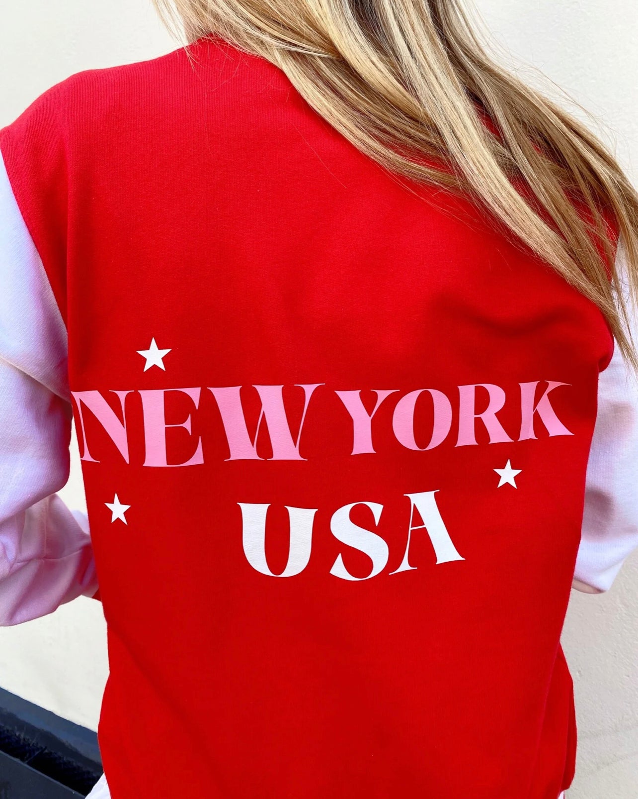 SOLD OUT! ''New York USA'' Red Baseball Jacket