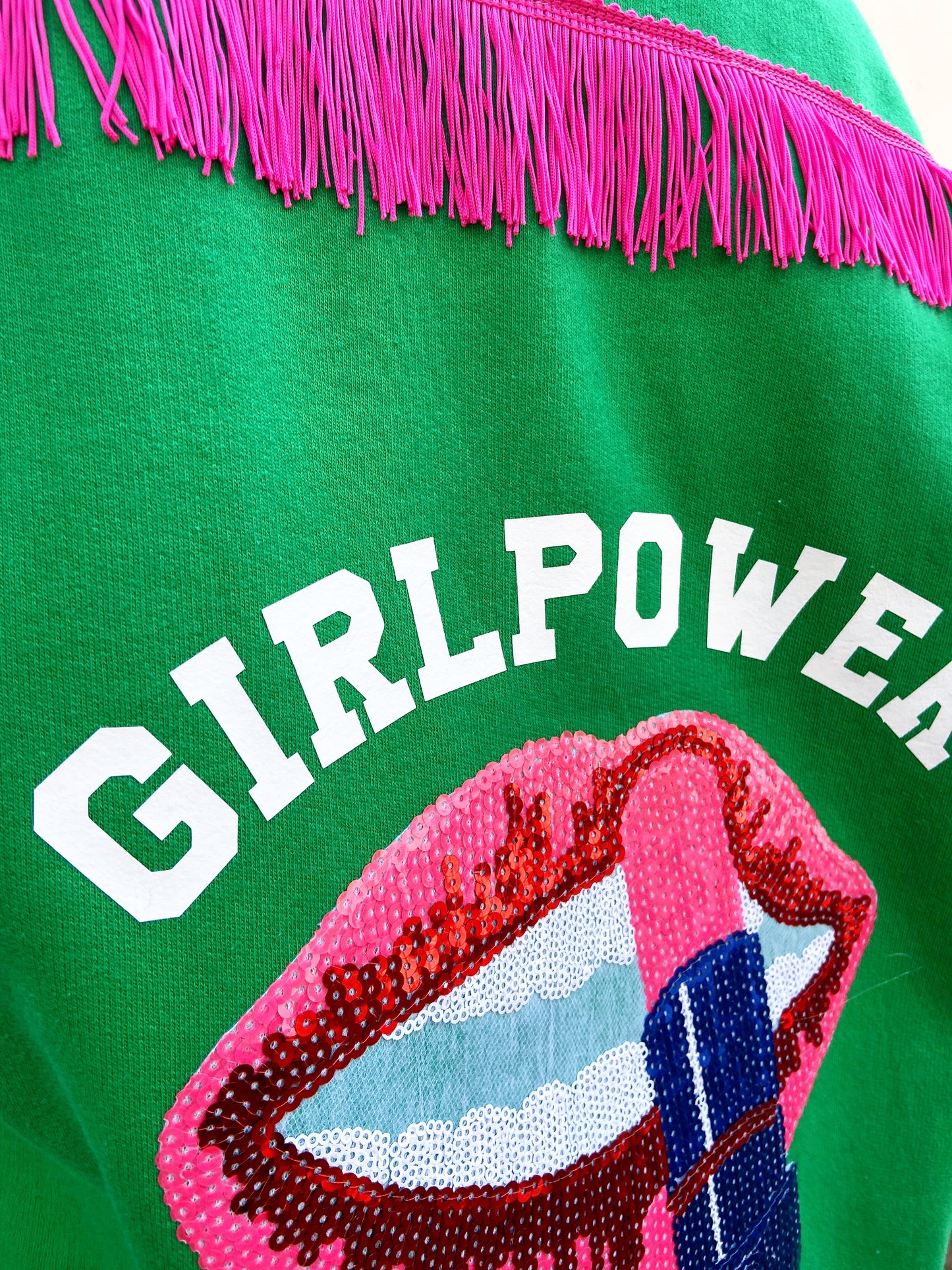 SOLD OUT ''Girl Power'' Green Baseball Jackets