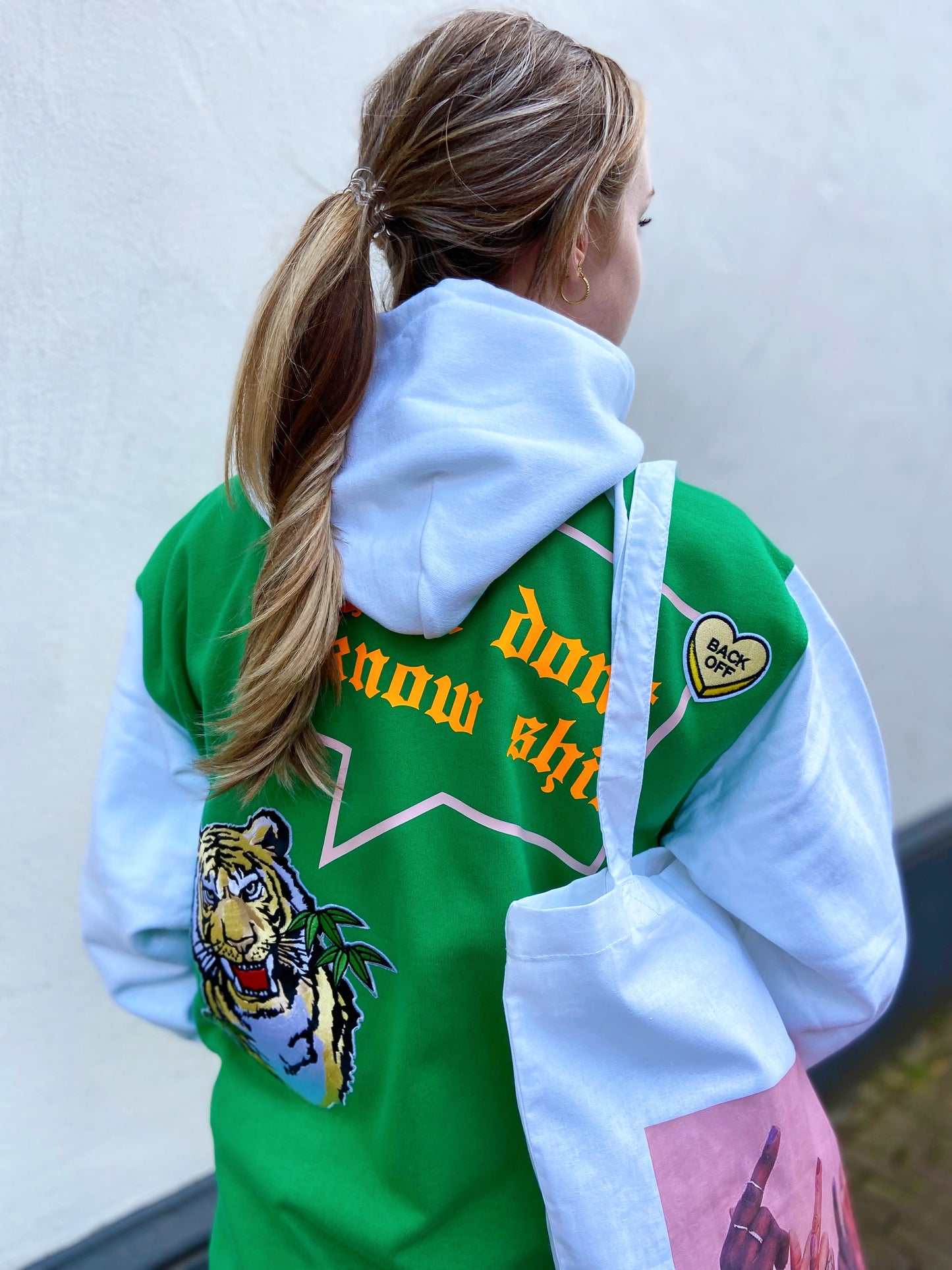 SOLD OUT ''You Don't Know Shit'' Green Baseball Jacket