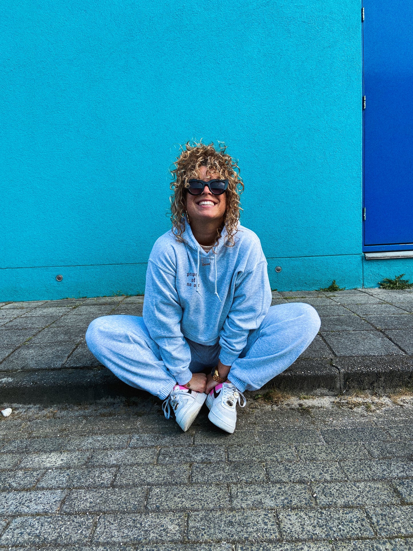 ''Property Of No One'' Grey Tracksuit