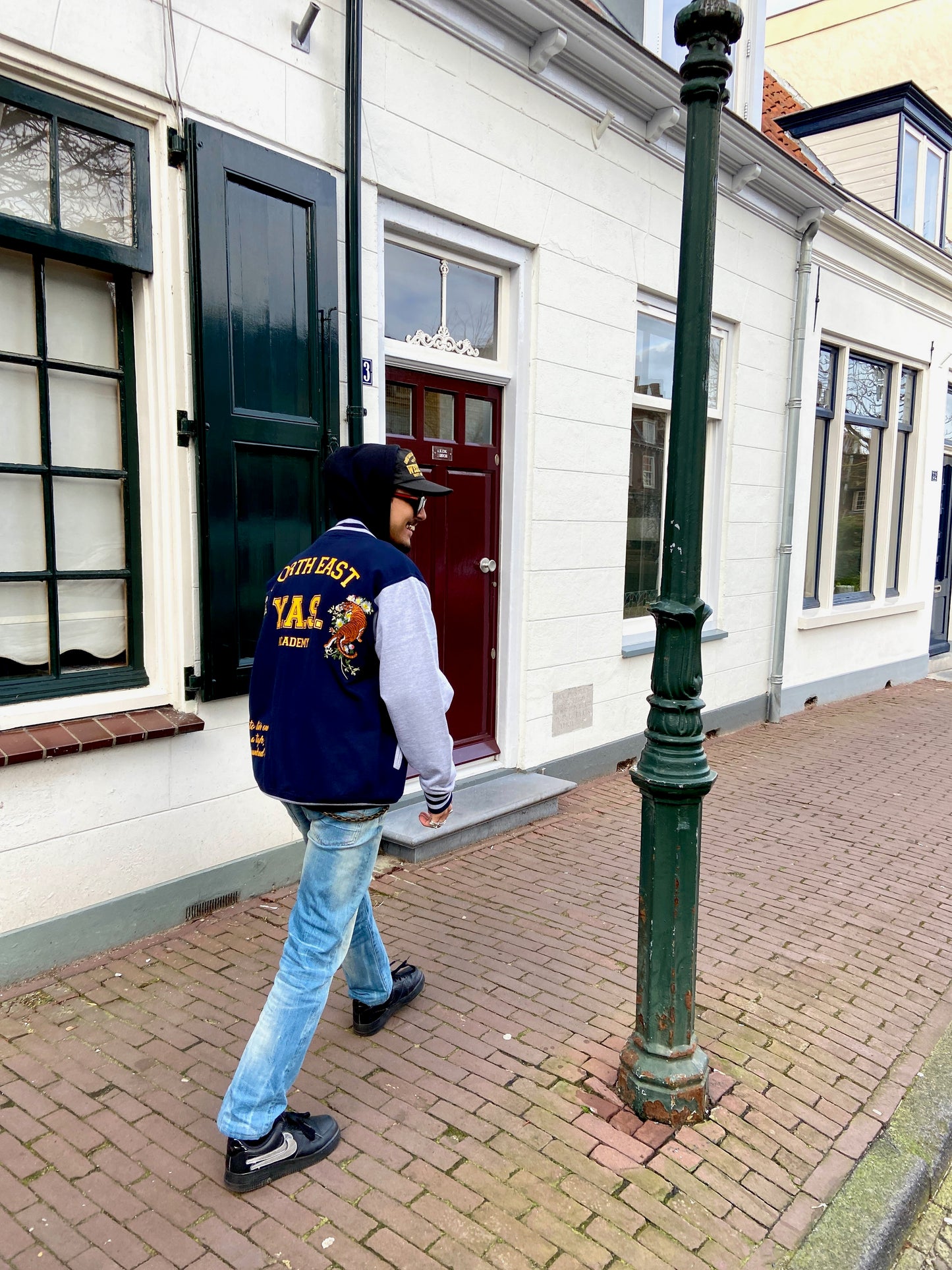 SOLD OUT ''North East'' Navy Baseball Jacket MEN