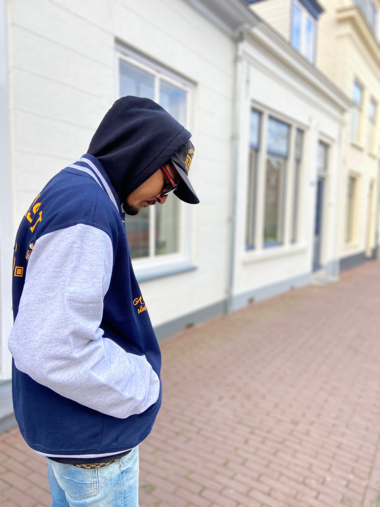 SOLD OUT ''North East'' Navy Baseball Jacket MEN
