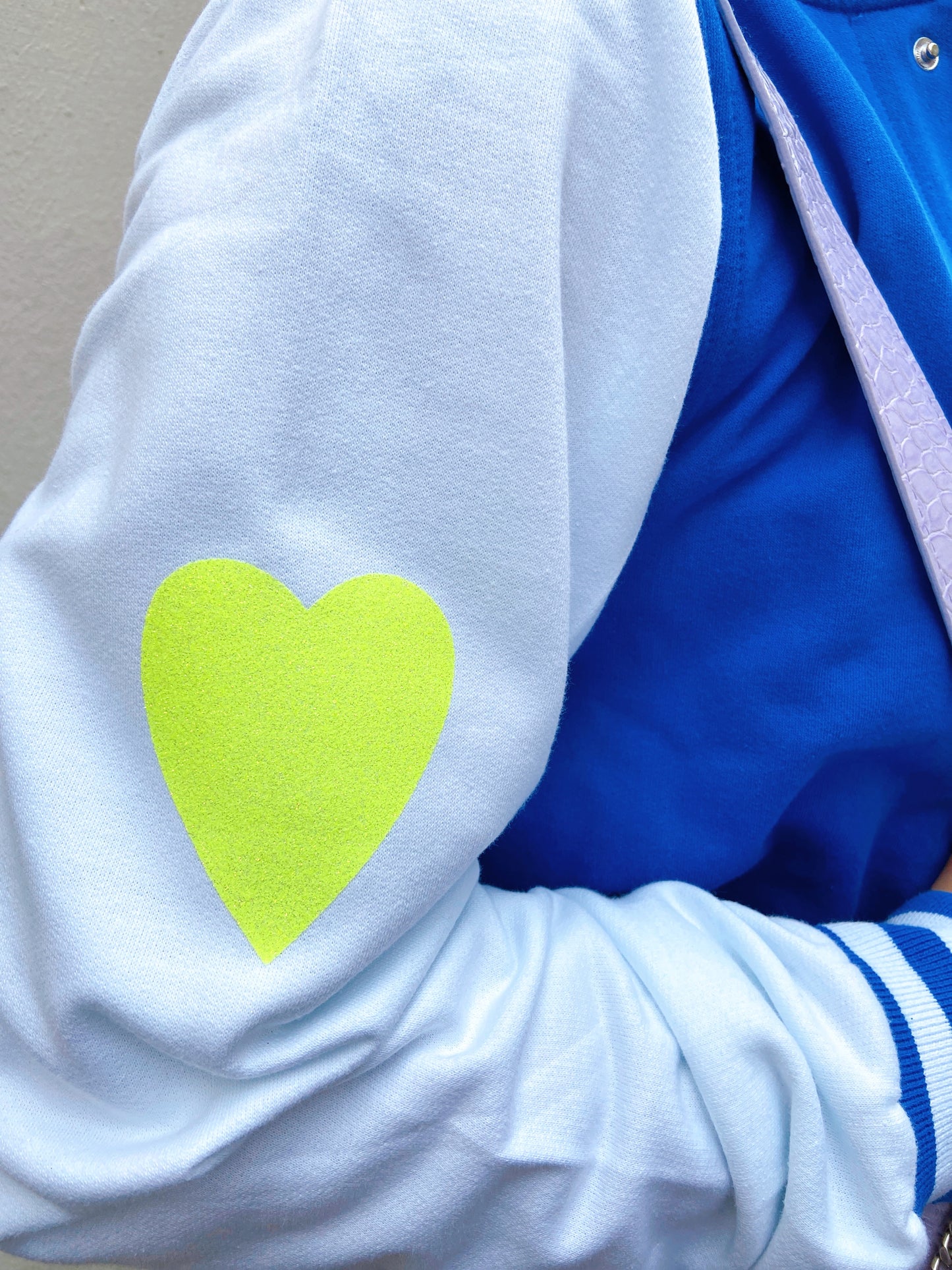 SOLD OUT ''Love'' Cobalt Blue Baseball Jacket