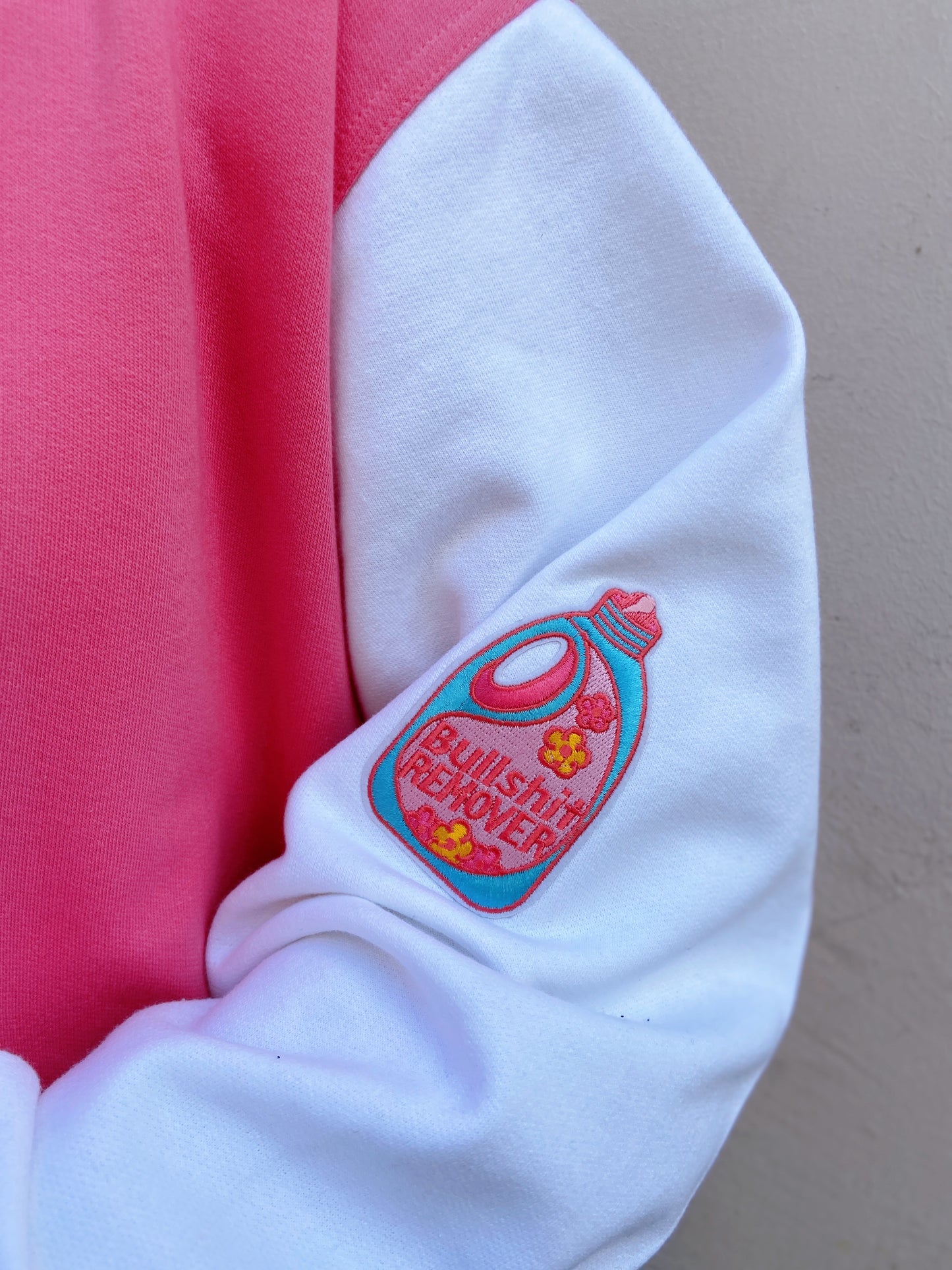 SOLD OUT ''No Time For Bullshit'' Pink Baseball Jacket
