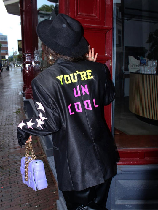SOLD OUT! ''You're Un Cool'' Black Vintage Blazer