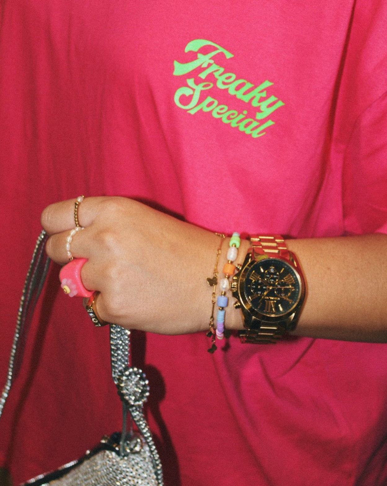 ''Freaky Special'' Pink T-Shirt Dress