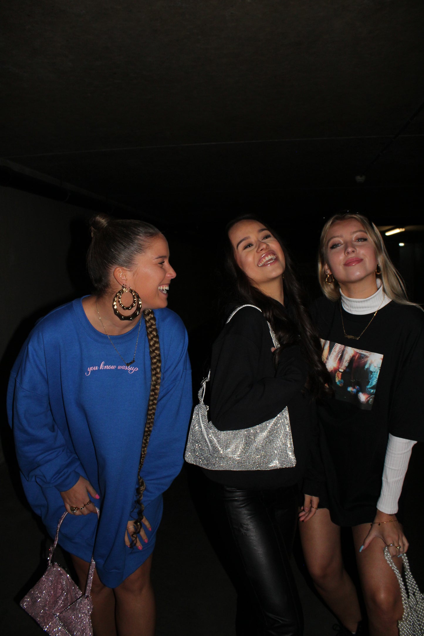 ''You Know Wassup'' Blue Sweater Dress