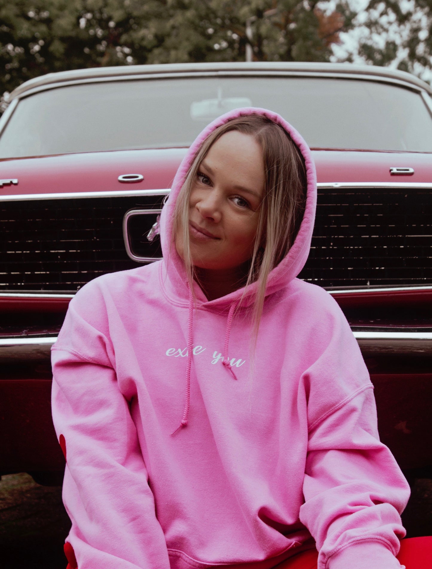 ''Excuse You'' Pink Hoodie