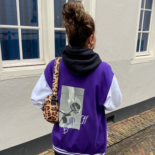 SOLD OUT ''Back Of'' Purple Baseball Jacket