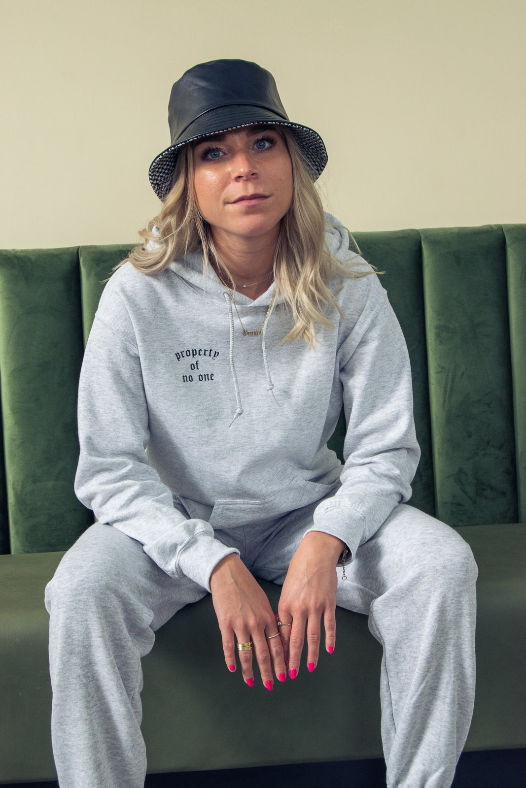 ''Property Of No One'' Grey Tracksuit